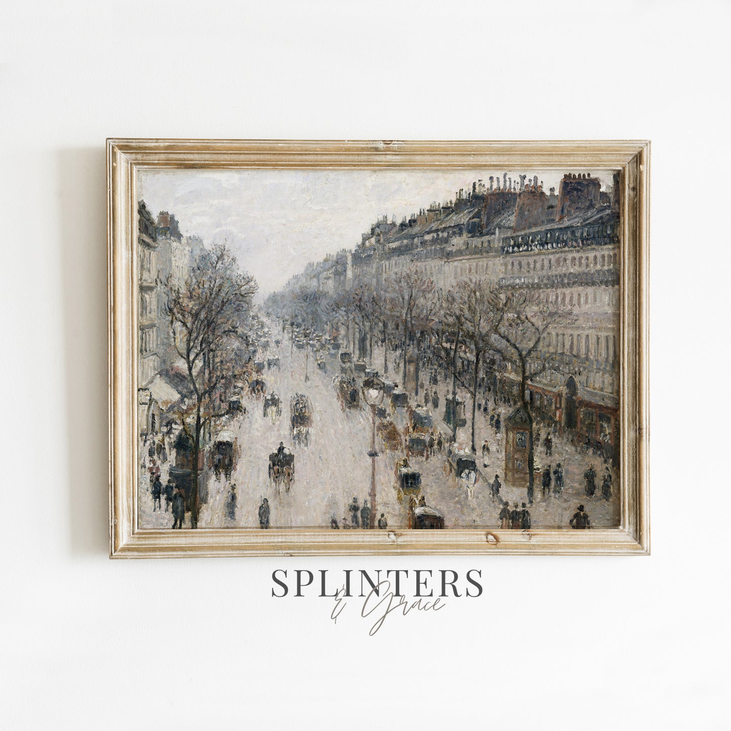 862. The Boulevard Montmartre on a Winter Morning
