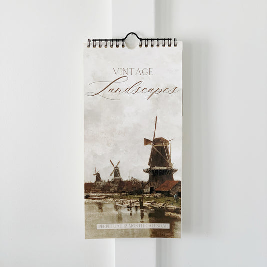 Vintage Landscapes Perpetual Calendar