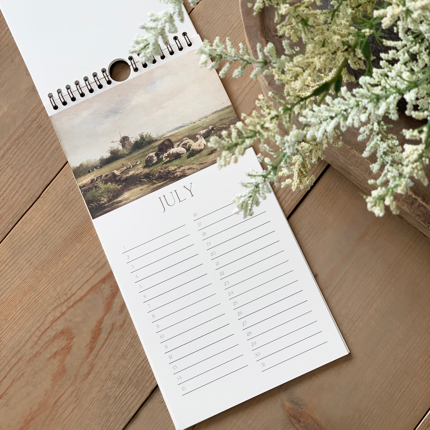 Vintage Landscapes Perpetual Calendar – Splinters & Grace